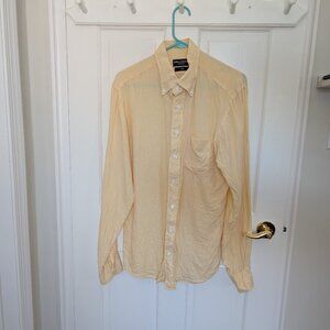 Spier and Mackay Yellow 100% Linen Sportshirt - Size 16 Slim